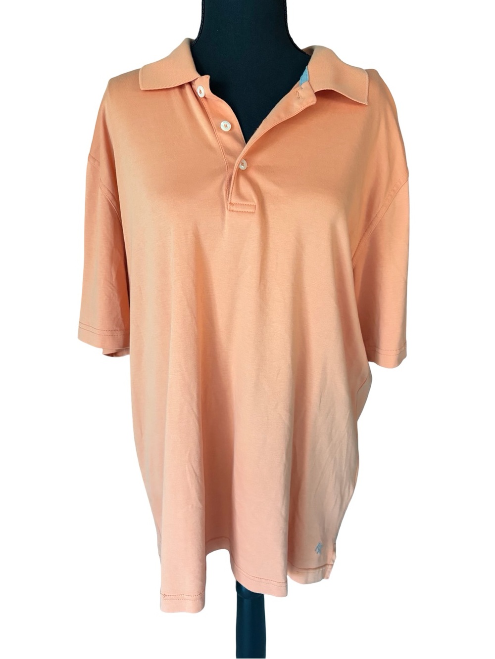 Men's Polo Shirt in Coral - Casual Short Sleeve